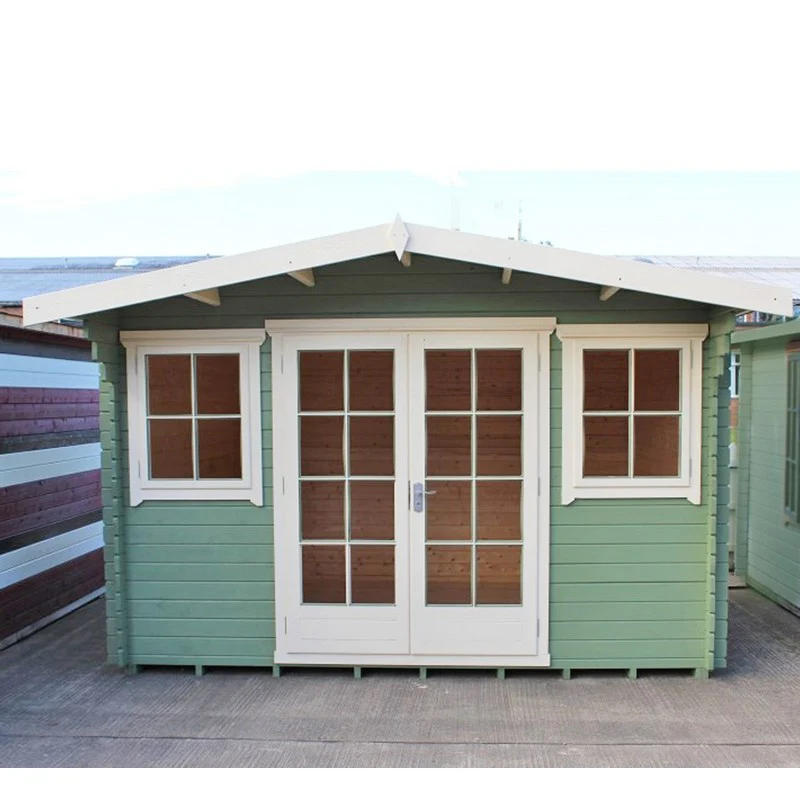 Clipstone 8' 11" x 11' 9" Apex Log Cabin - Premium 28mm Cladding Tongue & Groove - Image 3