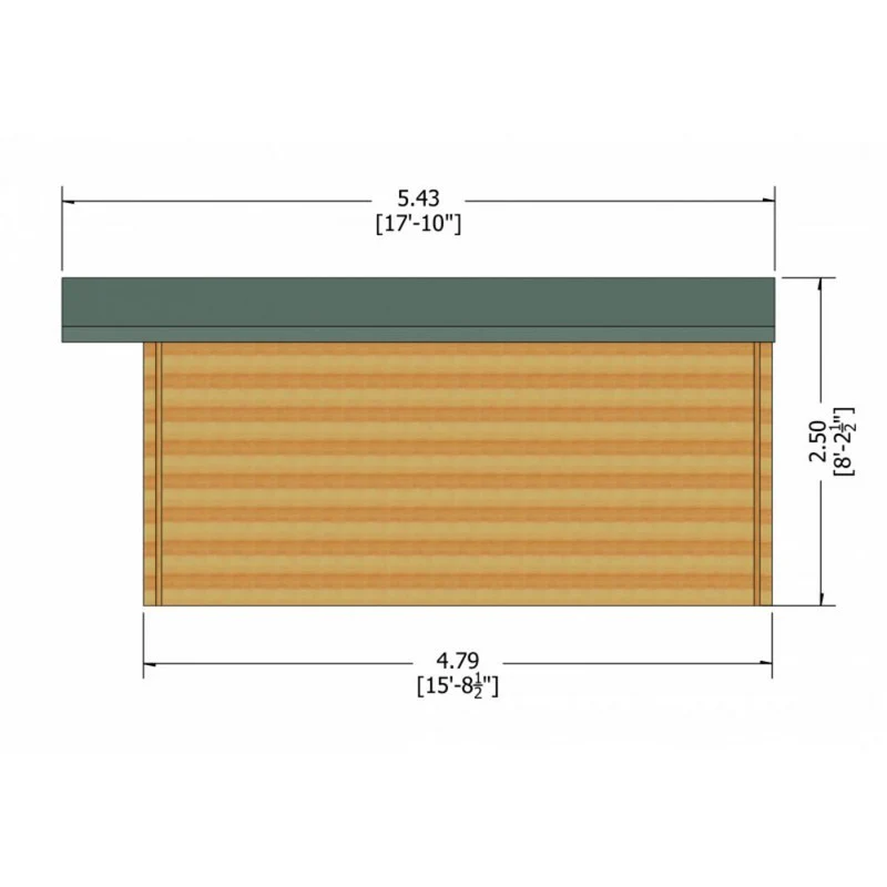 Shire Clipstone 13' 8" x 15' 8" Apex Log Cabin - Premium 44mm Cladding Tongue & Groove - Image 7