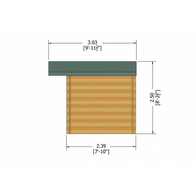 Shire Clipstone 13' 8" x 7' 10" Apex Log Cabin - Premium 44mm Cladding Tongue & Groove - Image 7