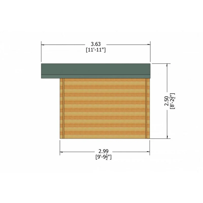 Shire Clipstone 13' 8" x 9' 9" Apex Log Cabin - Premium 34mm Cladding Tongue & Groove - Image 7