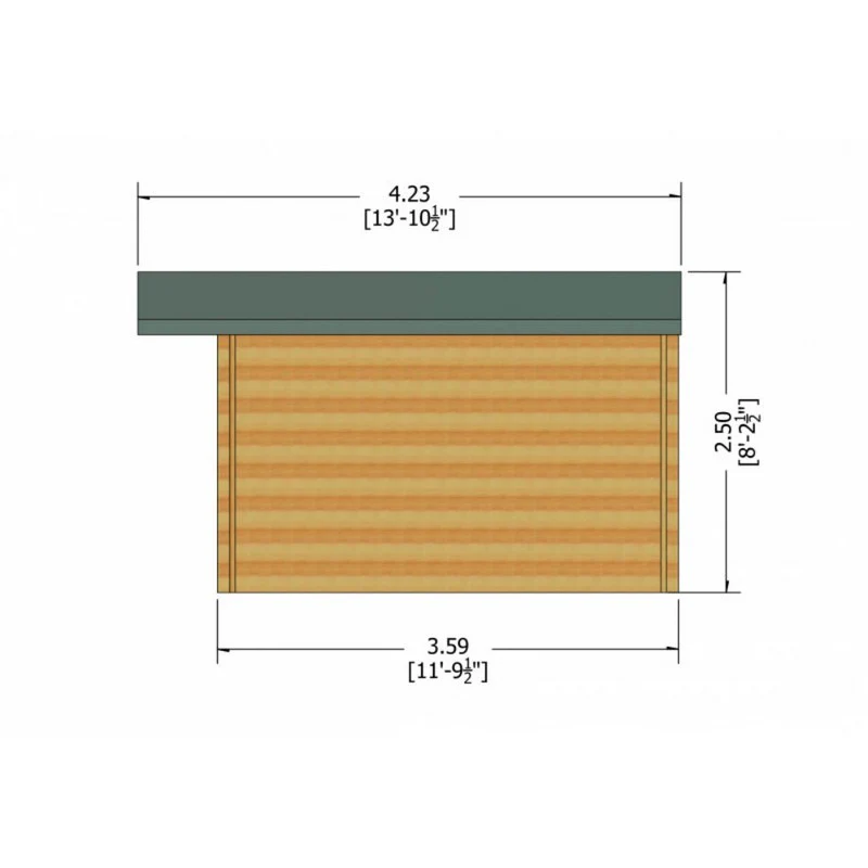 Shire Clipstone 15' 6" x 11' 9" Apex Log Cabin - Premium 34mm Cladding Tongue & Groove - Image 7