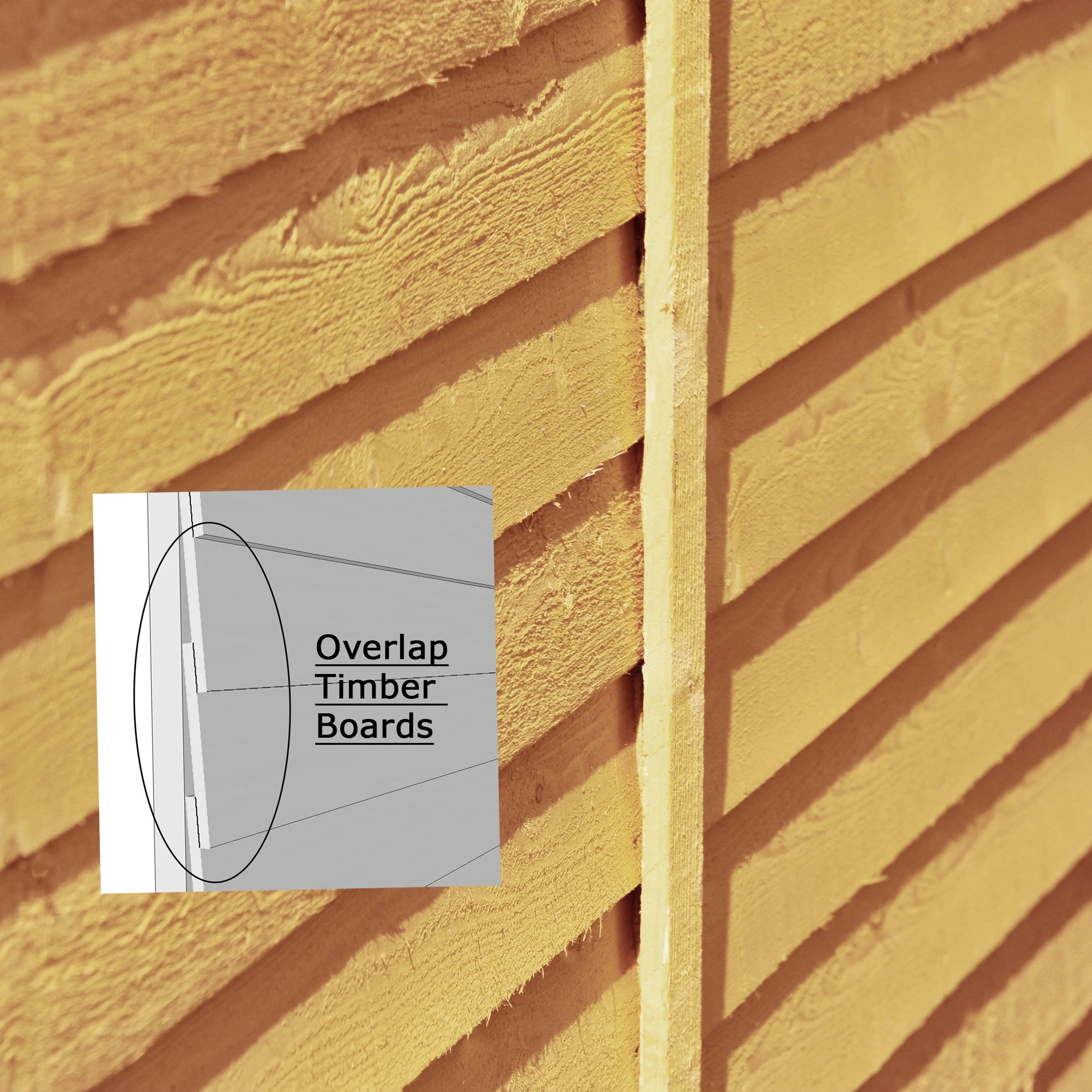Cromer 5' 9" x 7' 10" Apex Shed - Budget Dip Treated Overlap - Image 10