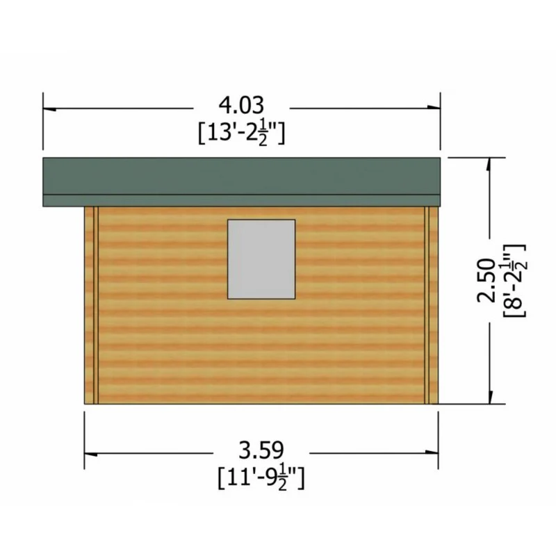 Shire Dalby 9' 9" x 11' 9" Apex Log Cabin - Premium 70mm Cladding Tongue & Groove - Image 8