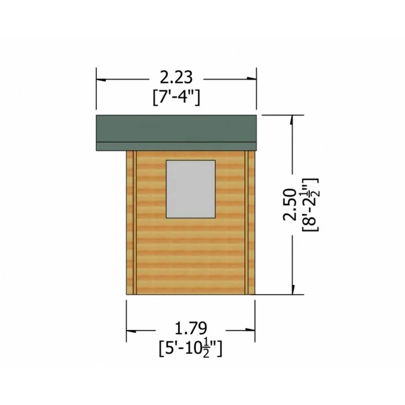 Shire Dalby 9' 9" x 5' 10" Apex Log Cabin - Premium 28mm Cladding Tongue & Groove - Image 7