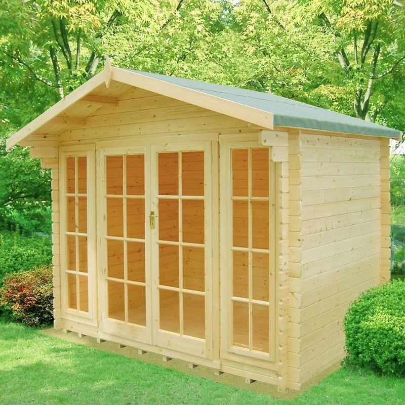 Shire Epping 11' 9" x 7' 10" Apex Log Cabin - Premium 44mm Cladding Tongue & Groove - Image 2