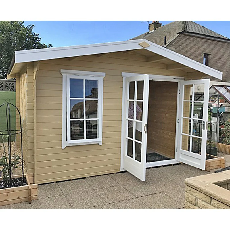 Shire Glenmore 11' 9" x 7' 10" Apex Log Cabin - Premium 70mm Cladding Tongue & Groove - Image 4