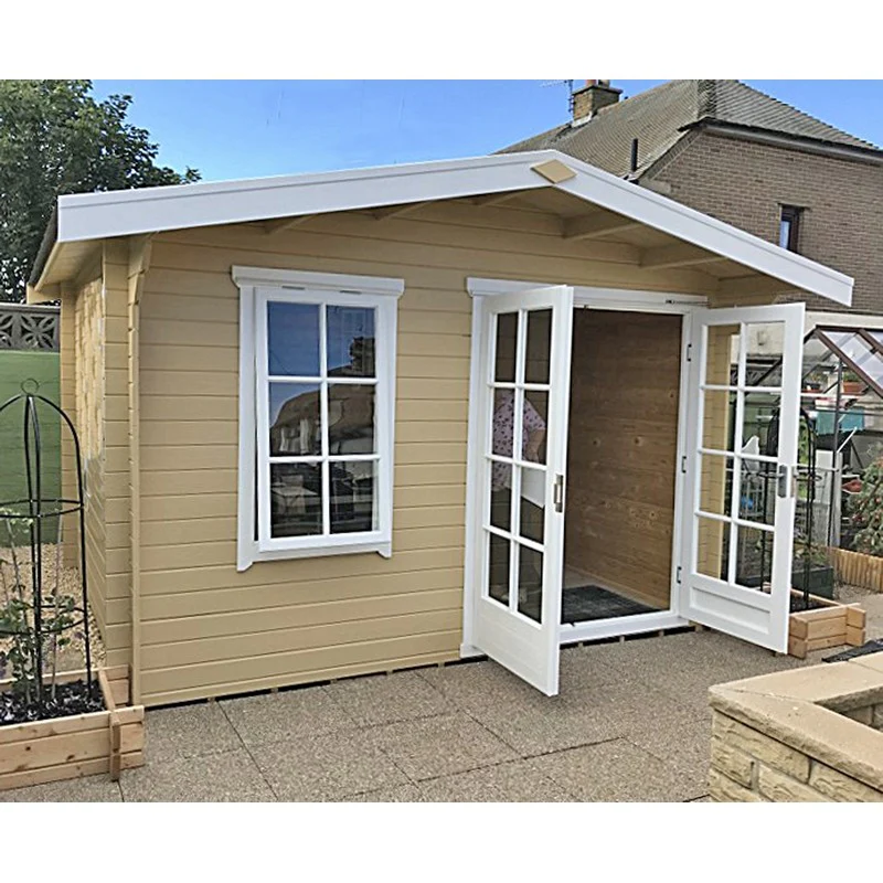 Shire Glenmore 11' 9" x 9' 9" Apex Log Cabin - Premium 28mm Cladding Tongue & Groove - Image 4