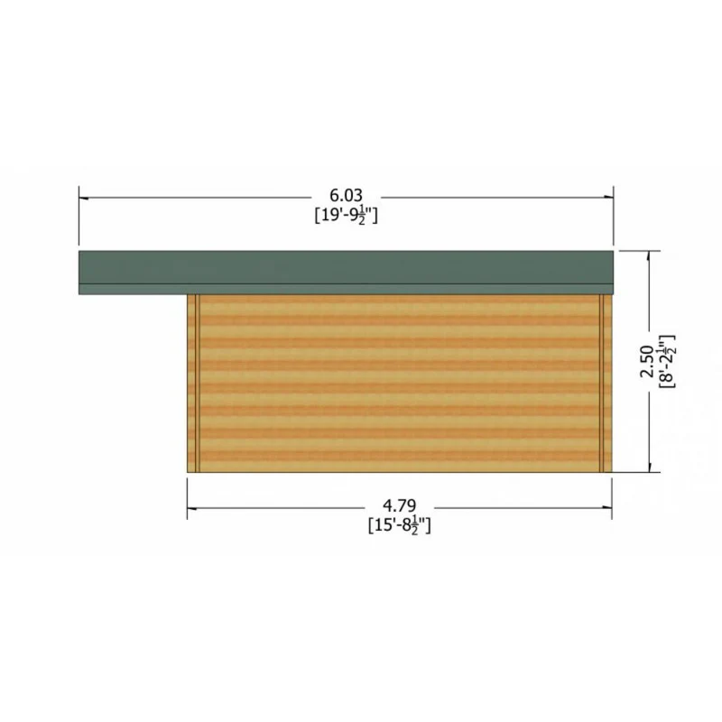 Shire Glenmore 13' 8" x 15' 8" Apex Log Cabin - Premium 34mm Cladding Tongue & Groove - Image 9