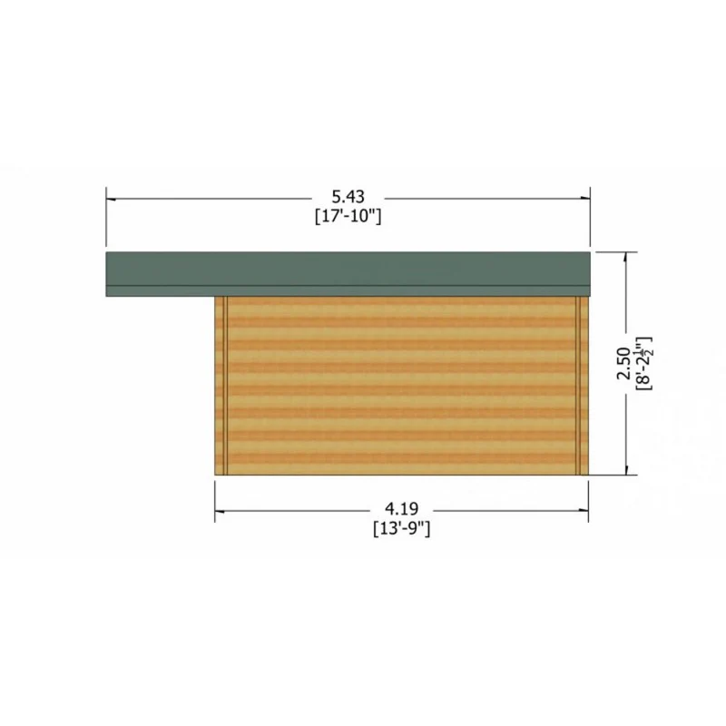 Shire Glenmore 9' 9" x 13' 8" Apex Log Cabin - Premium 28mm Cladding Tongue & Groove - Image 9
