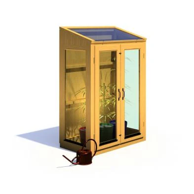 Shire Heydon 1' 8" x 3' 5" Pent Greenhouse - Classic Coated