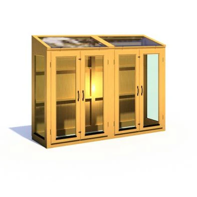 Shire Heydon 1' 8" x 6' 10" Pent Greenhouse - Classic Coated
