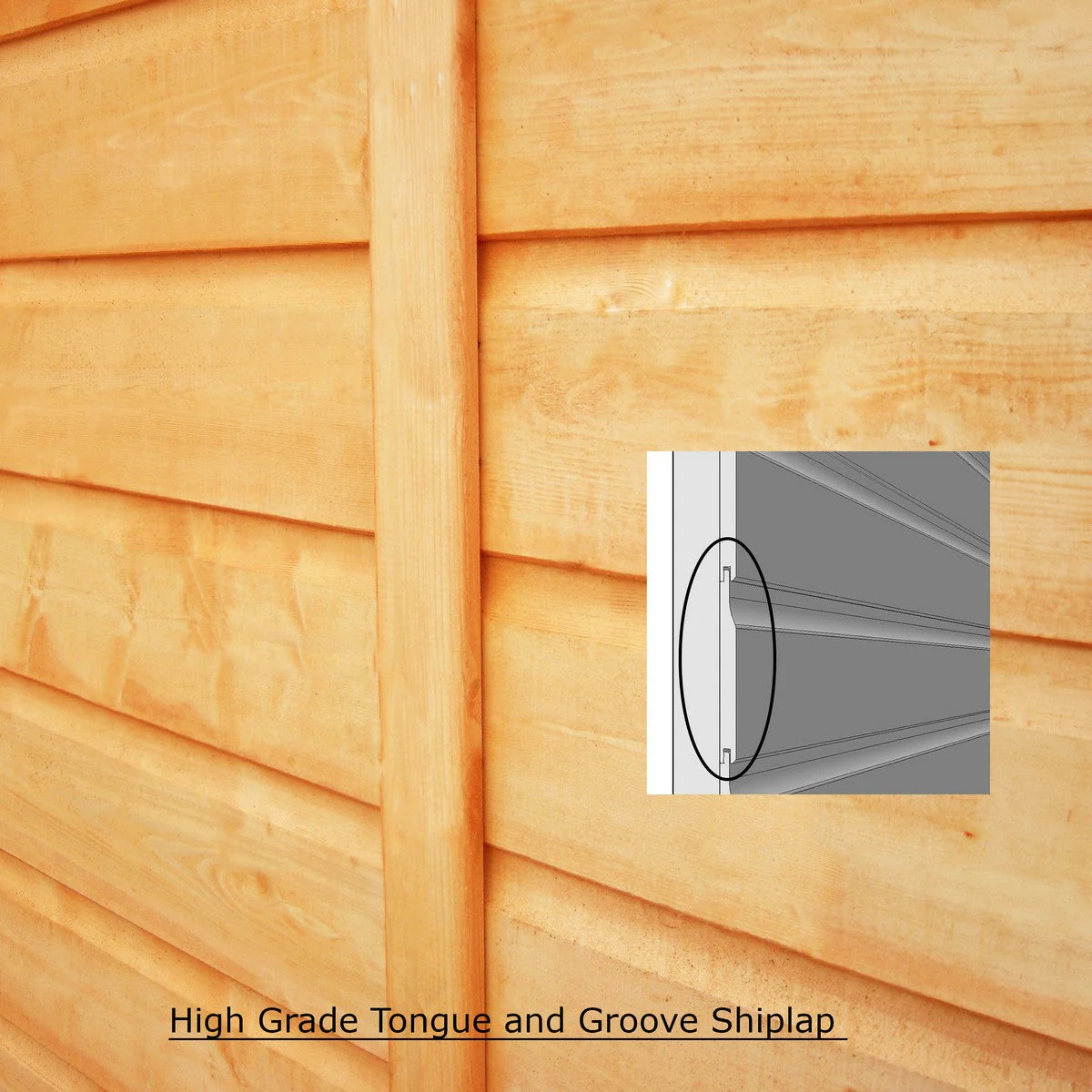 Shire Kendall 5' 10" x 7' Hexagonal Hip Summerhouse - Premium Dip Treated Tongue & Groove - Image 11