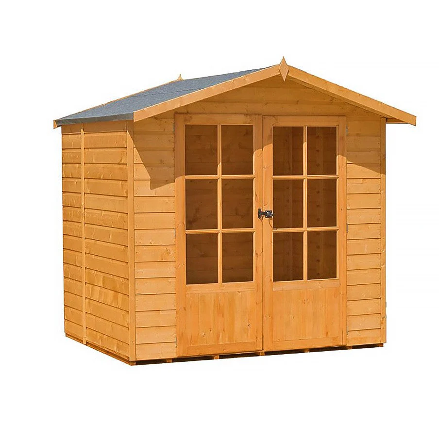 Lumley 4' 10" x 6' 8" Apex Summerhouse - Premium Dip Treated Shiplap - Image 2