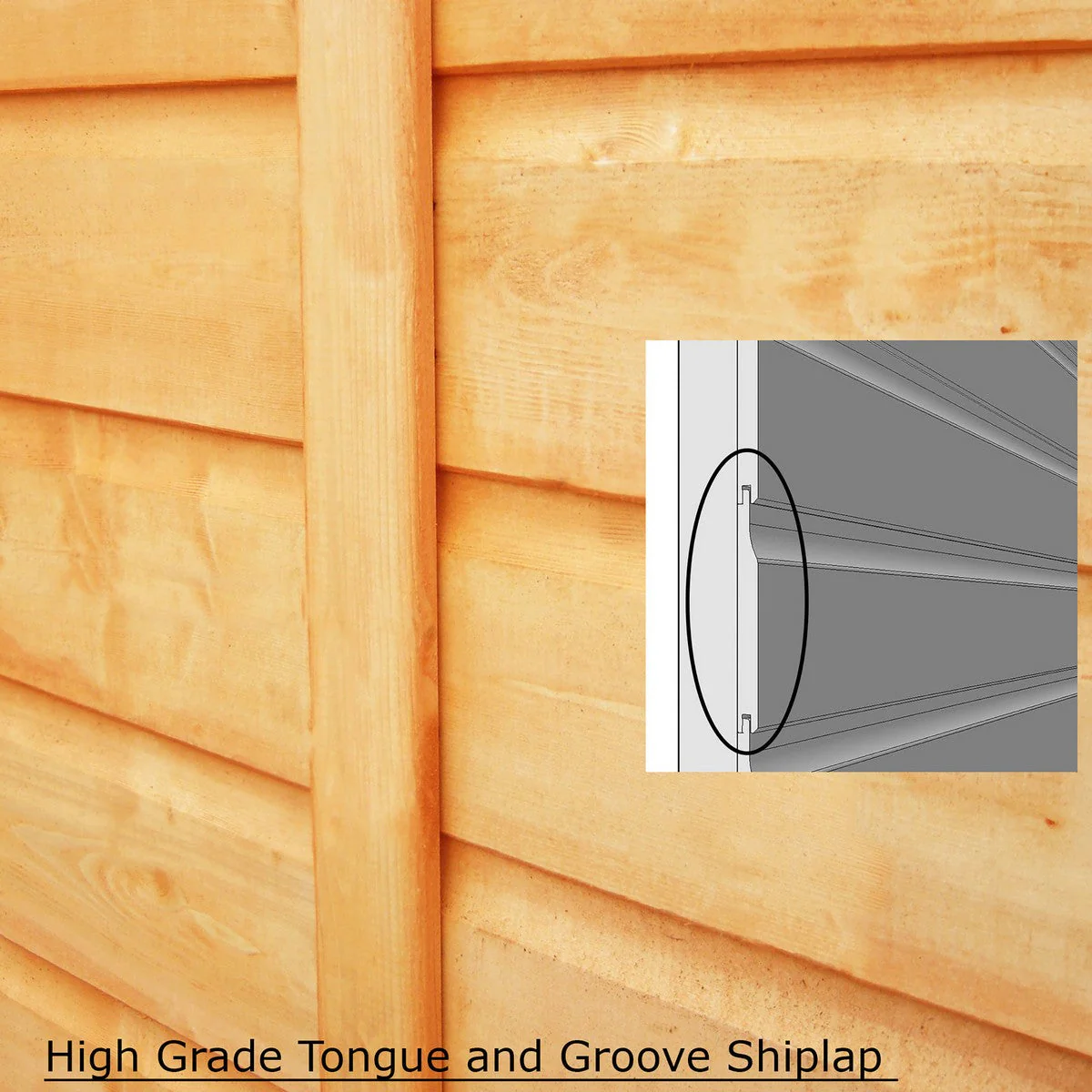 Shire Peony 5' 9" x 7' 10" Pent Summerhouse - Premium Dip Treated Shiplap - Image 9