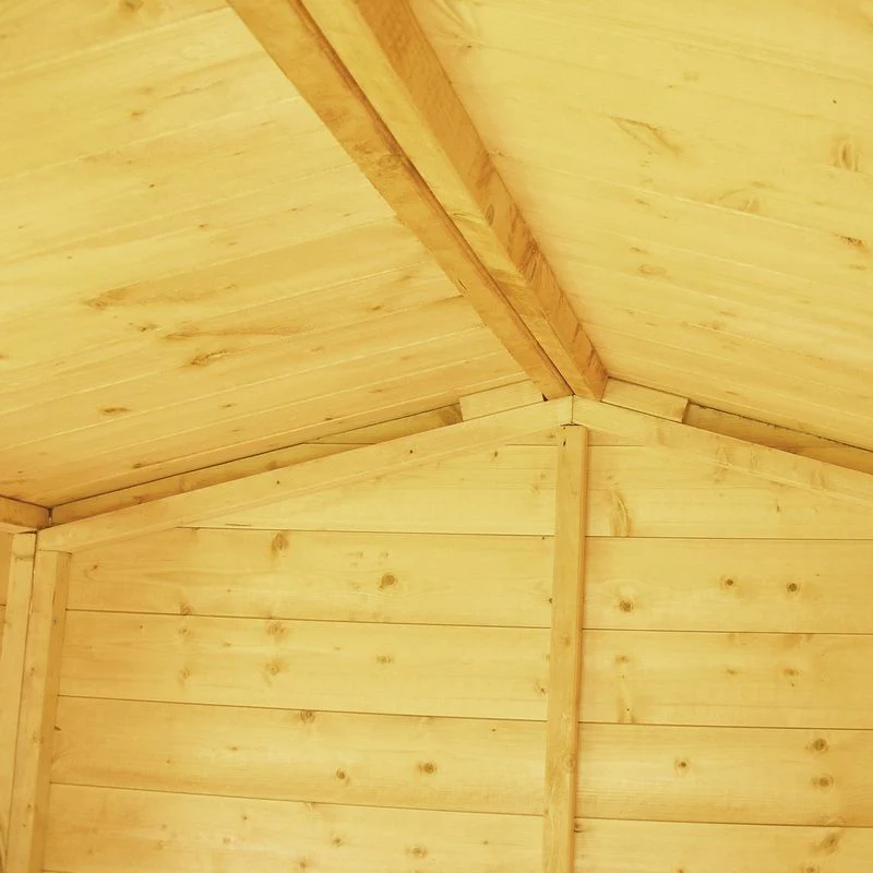 Shire Security 5' 10" x 7' 10" Apex Shed - Premium Dip Treated Shiplap - Image 3