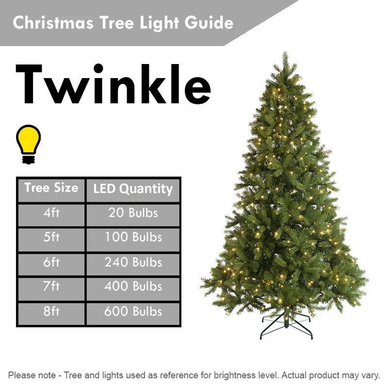 7ft Decorated Christmas Tree Artificial - White Frosted Green with LED Lights Multicoloured 592 Tips - Image 11
